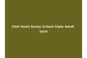 [Hot Item] Korea School Style Adult Skirt