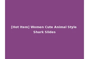 [Hot Item] Women Cute Animal Style Shark Slides