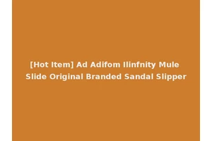[Hot Item] Ad Adifom Ilinfnity Mule Slide Original Branded Sandal Slipper