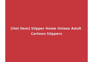 [Hot Item] Slipper Home Unisex Adult Cartoon Slippers
