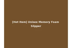 [Hot Item] Unisex Memory Foam Slipper