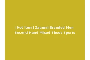 [Hot Item] Zagumi Branded Men Second Hand Mixed Shoes Sports