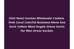 [Hot Item] Socken Wholesale Custom Pink Coral Colorful Business Mens Sox Sock Cotton Wool Argyle Dress Socks for Men Dress Socken