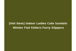 [Hot Item] Indoor Ladies Cute Sandals Winter Flat Sliders Furry Slippers