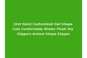 [Hot Item] Customized Owl Shape Cute Comfortable Winter Plush Toy Slippers Animal Shape Slipper