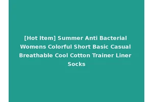 [Hot Item] Summer Anti Bacterial Womens Colorful Short Basic Casual Breathable Cool Cotton Trainer Liner Socks
