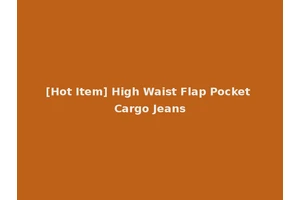 [Hot Item] High Waist Flap Pocket Cargo Jeans