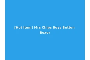 [Hot Item] Mrs Chips Boys Button Boxer