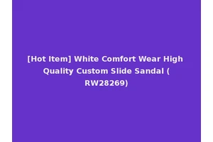 [Hot Item] White Comfort Wear High Quality Custom Slide Sandal (RW28269)