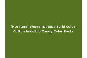 [Hot Item] Women's Solid Color Cotton Invisible Candy Color Socks