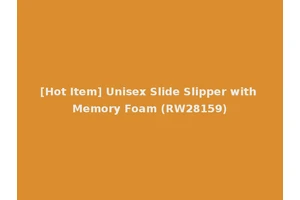 [Hot Item] Unisex Slide Slipper with Memory Foam (RW28159)