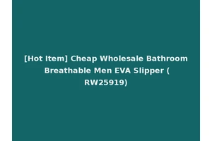 [Hot Item] Cheap Wholesale Bathroom Breathable Men EVA Slipper (RW25919)