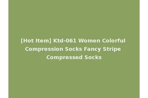 [Hot Item] Ktd-061 Women Colorful Compression Socks Fancy Stripe Compressed Socks