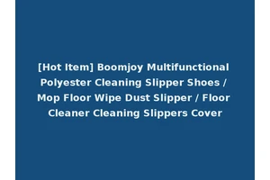 [Hot Item] Boomjoy Multifunctional Polyester Cleaning Slipper Shoes / Mop Floor Wipe Dust Slipper / Floor Cleaner Cleaning Slippers Cover