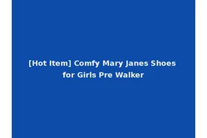 [Hot Item] Comfy Mary Janes Shoes for Girls Pre Walker