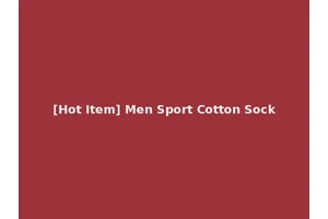 [Hot Item] Men Sport Cotton Sock