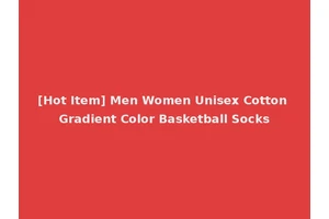 [Hot Item] Men Women Unisex Cotton Gradient Color Basketball Socks