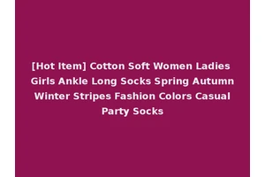[Hot Item] Cotton Soft Women Ladies Girls Ankle Long Socks Spring Autumn Winter Stripes Fashion Colors Casual Party Socks