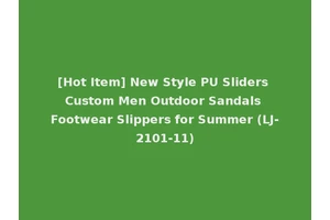 [Hot Item] New Style PU Sliders Custom Men Outdoor Sandals Footwear Slippers for Summer (LJ-2101-11)