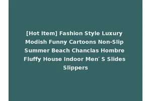 [Hot Item] Fashion Style Luxury Modish Funny Cartoons Non-Slip Summer Beach Chanclas Hombre Fluffy House Indoor Men′ S Slides Slippers