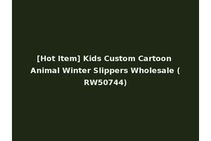 [Hot Item] Kids Custom Cartoon Animal Winter Slippers Wholesale (RW50744)