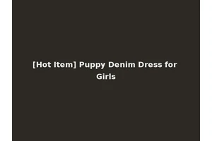[Hot Item] Puppy Denim Dress for Girls