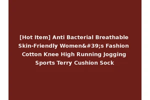 [Hot Item] Anti Bacterial Breathable Skin-Friendly Women's Fashion Cotton Knee High Running Jogging Sports Terry Cushion Sock