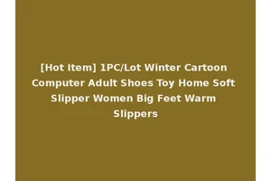 [Hot Item] 1PC/Lot Winter Cartoon Computer Adult Shoes Toy Home Soft Slipper Women Big Feet Warm Slippers