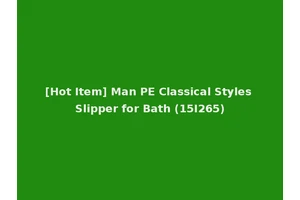 [Hot Item] Man PE Classical Styles Slipper for Bath (15I265)