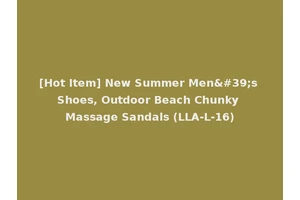 [Hot Item] New Summer Men's Shoes, Outdoor Beach Chunky Massage Sandals (LLA-L-16)