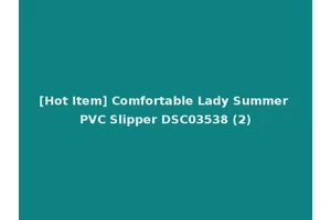 [Hot Item] Comfortable Lady Summer PVC Slipper DSC03538 (2)