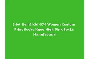 [Hot Item] Ktd-076 Women Custom Print Socks Knee High Pink Socks Manufacture