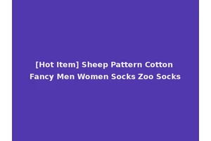 [Hot Item] Sheep Pattern Cotton Fancy Men Women Socks Zoo Socks