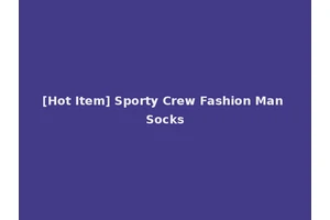 [Hot Item] Sporty Crew Fashion Man Socks