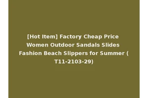 [Hot Item] Factory Cheap Price Women Outdoor Sandals Slides Fashion Beach Slippers for Summer (T11-2103-29)