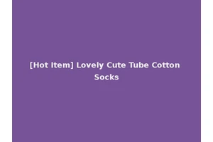 [Hot Item] Lovely Cute Tube Cotton Socks