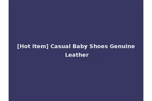 [Hot Item] Casual Baby Shoes Genuine Leather
