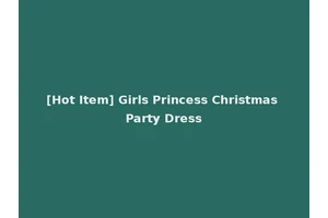 [Hot Item] Girls Princess Christmas Party Dress