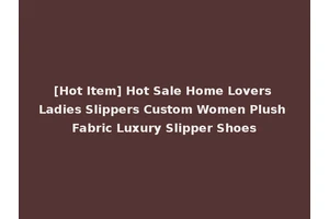 [Hot Item] Hot Sale Home Lovers Ladies Slippers Custom Women Plush Fabric Luxury Slipper Shoes