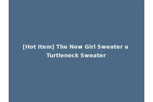 [Hot Item] The New Girl Sweater a Turtleneck Sweater
