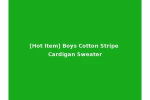 [Hot Item] Boys Cotton Stripe Cardigan Sweater