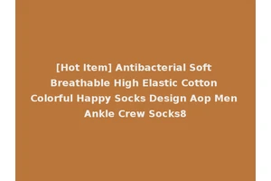[Hot Item] Antibacterial Soft Breathable High Elastic Cotton Colorful Happy Socks Design Aop Men Ankle Crew Socks8