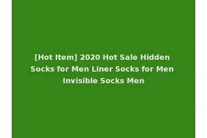 [Hot Item] 2020 Hot Sale Hidden Socks for Men Liner Socks for Men Invisible Socks Men