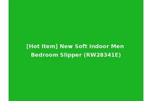 [Hot Item] New Soft Indoor Men Bedroom Slipper (RW28341E)