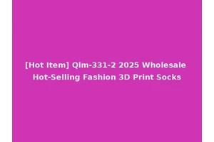 [Hot Item] Qlm-331-2 2025 Wholesale Hot-Selling Fashion 3D Print Socks