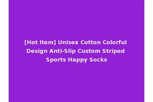 [Hot Item] Unisex Cotton Colorful Design Anti-Slip Custom Striped Sports Happy Socks