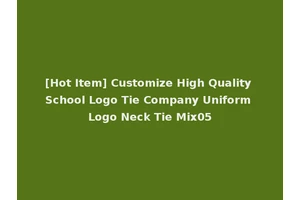 [Hot Item] Customize High Quality School Logo Tie Company Uniform Logo Neck Tie Mix05