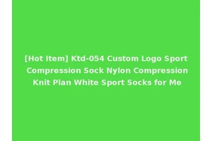 [Hot Item] Ktd-054 Custom Logo Sport Compression Sock Nylon Compression Knit Plan White Sport Socks for Me