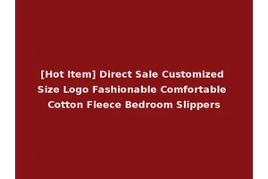 [Hot Item] Direct Sale Customized Size Logo Fashionable Comfortable Cotton Fleece Bedroom Slippers