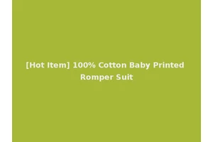 [Hot Item] 100% Cotton Baby Printed Romper Suit